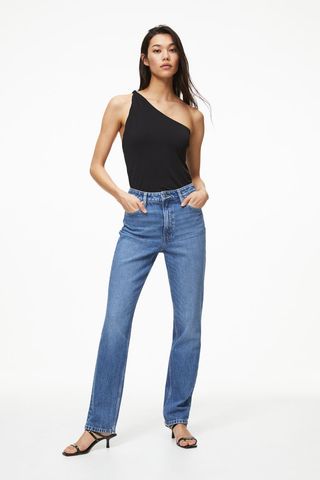 H&M + Slim Straight Ultra High Jeans