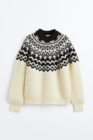 H&M + Textured-Knit Sweater