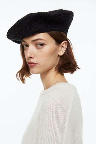 H&M + Crochet-Look Beret