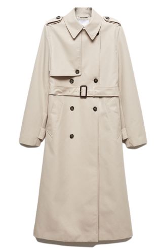 Mango + Double Breasted Water Repellent Trench Coat