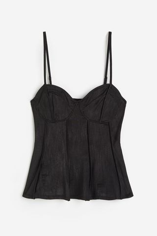 H&M + Corset-Style Bustier Top
