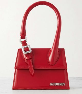 Jacquemus + Le Chiquito Moyen Medium Patent-Leather Tote