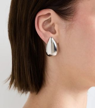 By Adina Edenc + Solid Chunky Teardrop Hoop Earrings