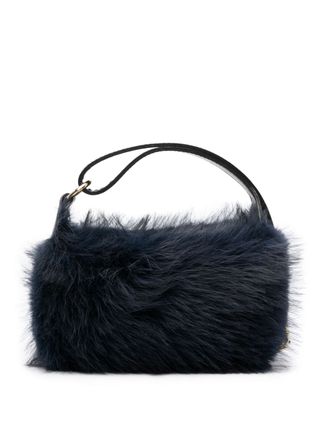 Sacai + Small Faux-Fur Shoulder Bag