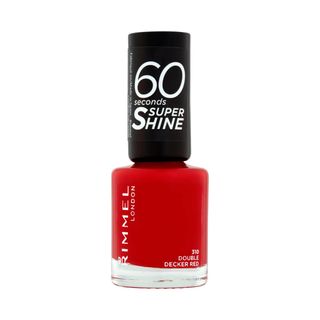 Rimmel + 60 Seconds Super Shine Nail Polish in Double Decker Red
