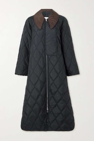 Ganni + Quilted Recycled-Ripstop Coat