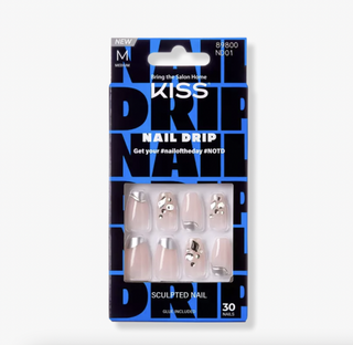 Kiss + Nail Drip Glue-On Fake Nails in Big Drip