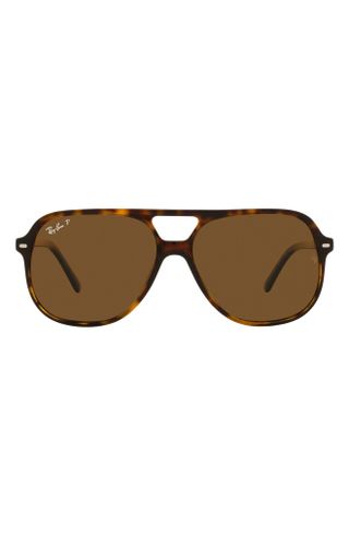 Ray-Ban + 60mm Square Polarized Sunglasses