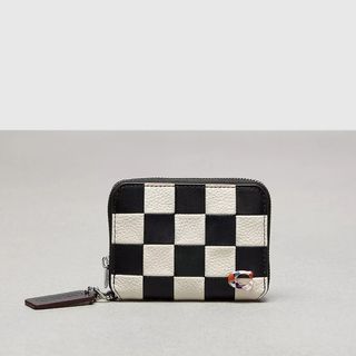 Coachtopia + Zip Around Wallet in Checkerboard Upcrafted Leather