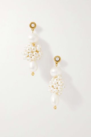 Éliou + Demi Gold-Plated Pearl Earrings