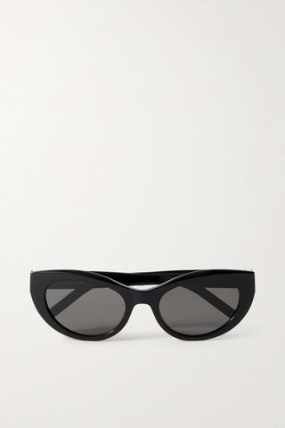 Saint Laurent Eyewear + YSL Cat-Eye Acetate Sunglasses
