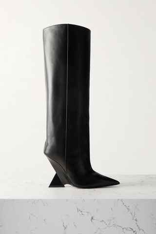 The Attico + Cheope Leather Knee Boots