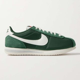 Nike + Cortez Suede and Leather-Trimmed Shell Sneakers