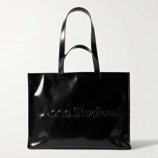 Acne Studios + Embossed Faux Patent-Leather Tote