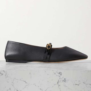 Jacquemus + Rondes Leather Mary Jane Ballet Flats