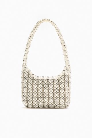 Zara + Faux Pearl Bead Bag