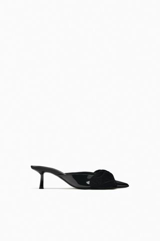 Zara + Heeled Mules With Bow