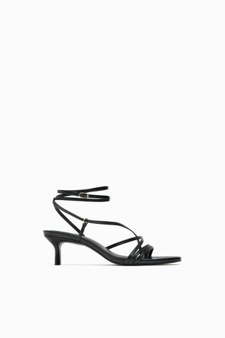 Zara + Leather Strappy Heels