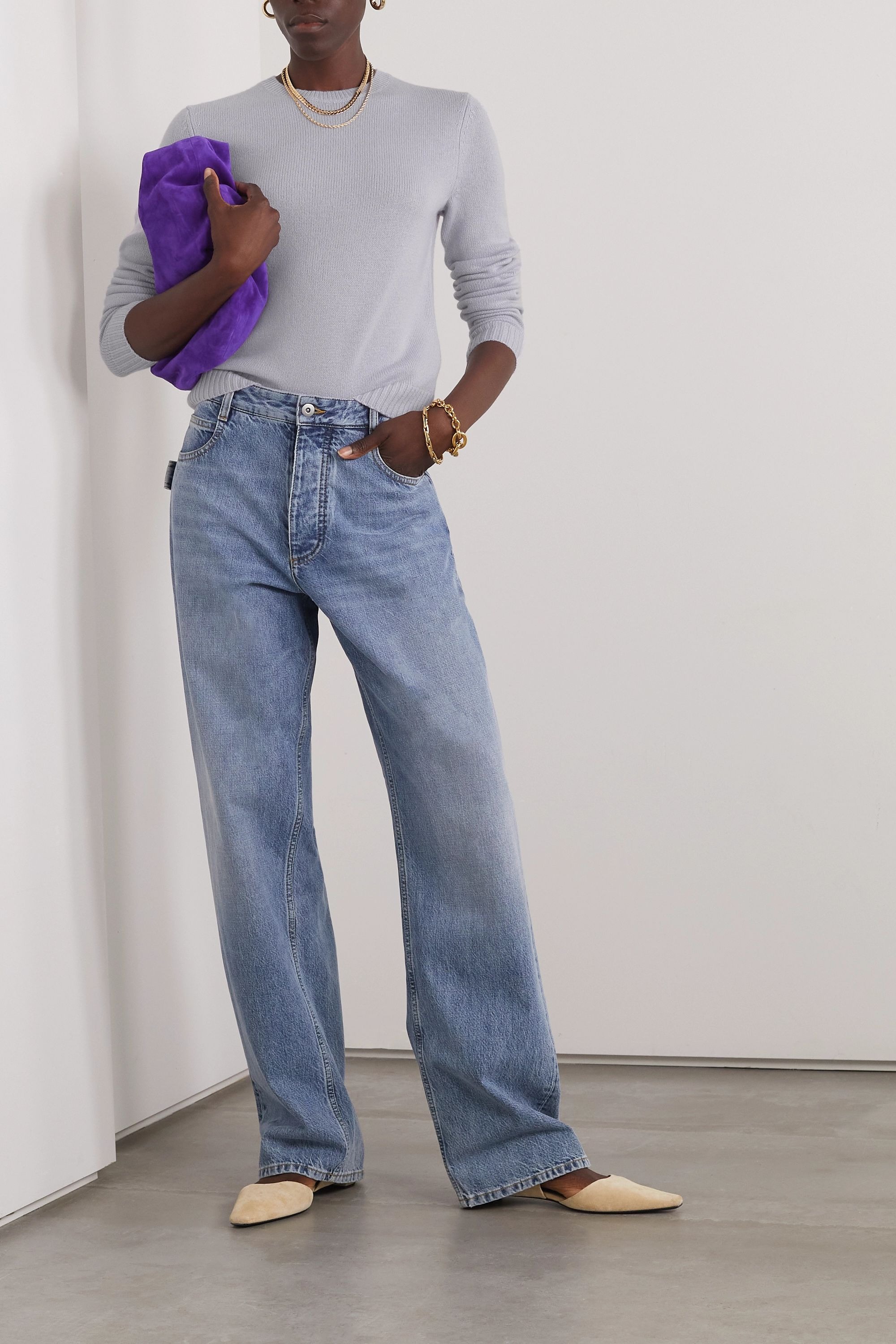 Theory + Shrunken Wool and Cashmere-Blend Sweater