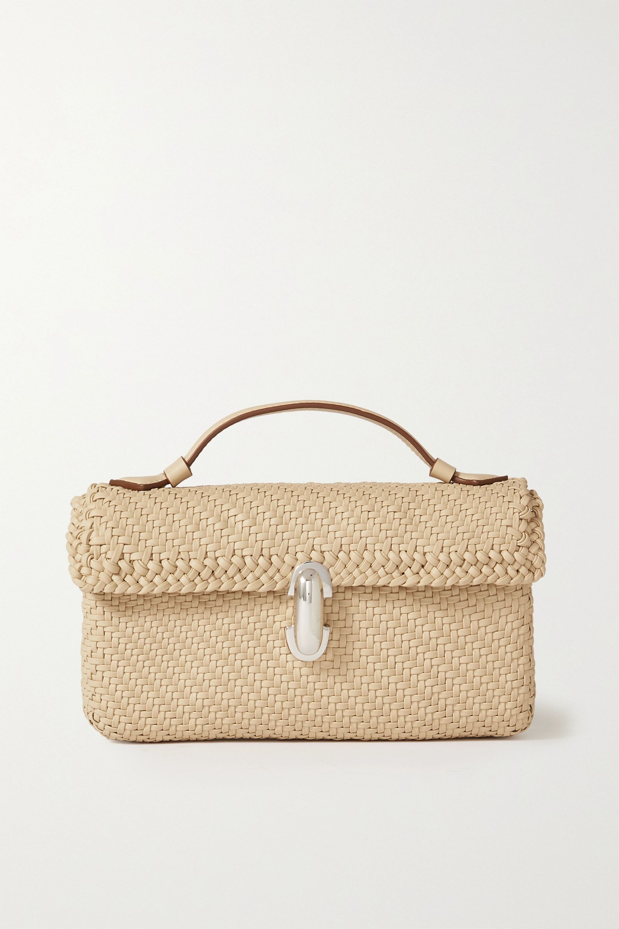 Savette + Symmetry Pochette Woven Leather Tote