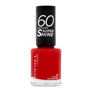 Rimmel + 60 Seconds Super Shine Nail Polish in Double Decker Red