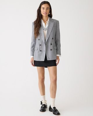 J.Crew + Relaxed Double-Breasted Blazer