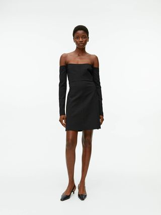 Arket + Off-Shoulder Mini Dress