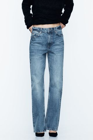 Zara + Straight-Leg Jeans