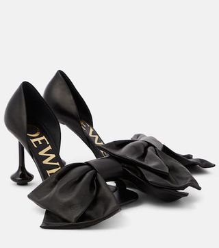 Loewe + Toy Bow-Detail Leather Pumps