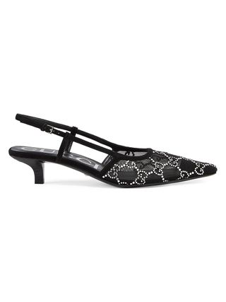 Gucci + Crystal-Embellished Slingback Sandals