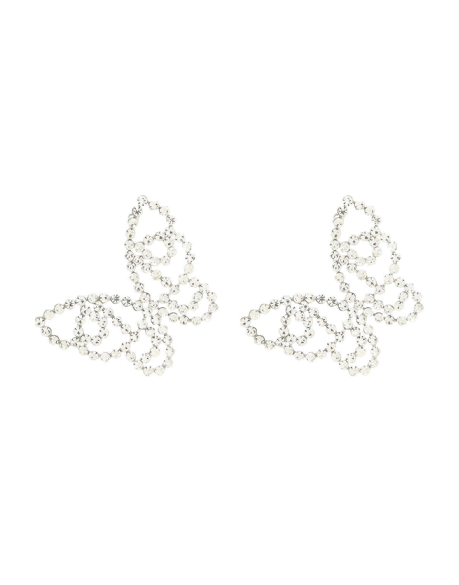 8 By YOOX + Rhinestone Butterfly Earrings