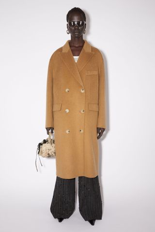 Acne Studios + Double-Breasted Belted Coat