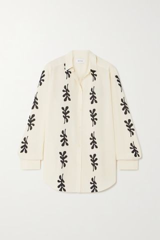 Matteau + Printed Organic Silk Shirt