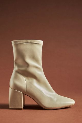 Silent D + Carina Faux-Leather Heeled Ankle Boots