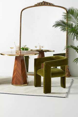 Anthropologie + Effie Velvet Tripod Dining Chair