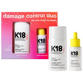 K18 Biomimetic Hairscience + Damage Control Duo Set