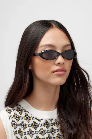 Suki + Micro Oval Sunglasses