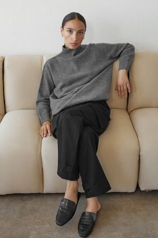 Almina Concept + Merino Wool Turtleneck