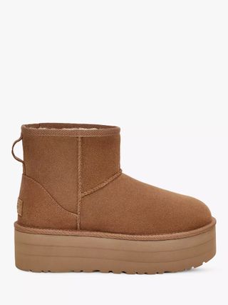 UGG + Class Mini Suede Flatform Ankle Boots