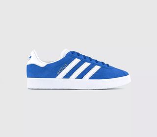 Adidas + Gazelle 85 Trainers Royal Blue White Gold Met