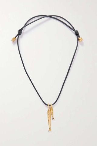 Alighieri + Gone Fishing Gold-Plated Cord Necklace