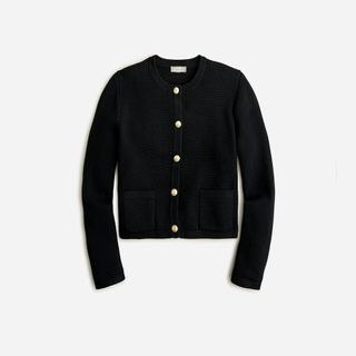 J.Crew + Emilie Patch-Pocket Sweater Jacket