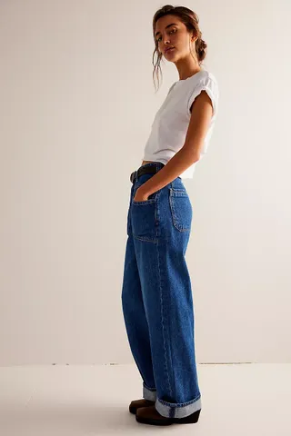 Free People + We the Free Palmer Cuffed Jeans