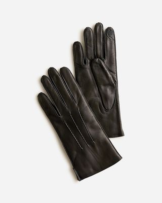 J.Crew + Italian Leather Tech-Touch Gloves