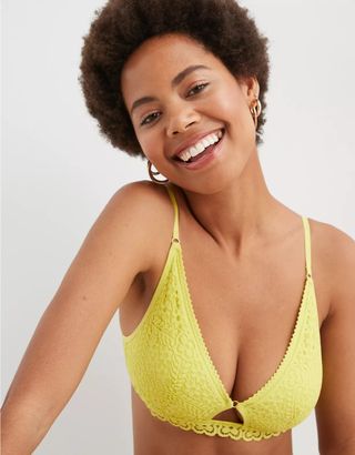 Aerie + Show Off Cozy Lace Padded Bralette