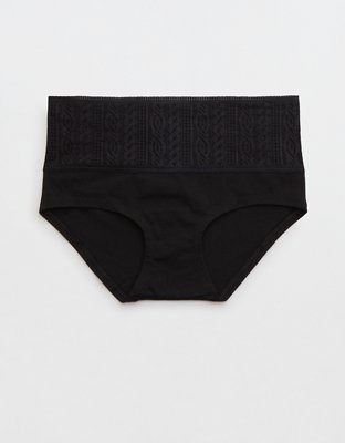Aerie + Cotton Cable Lace Boybrief Underwear