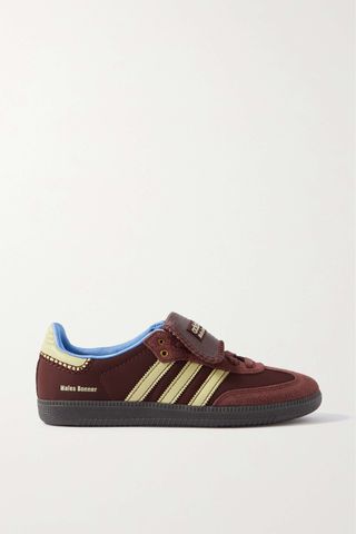 Adidas x Wales Bonner + Samba Suede and Leather-Trimmed Shell Sneakers