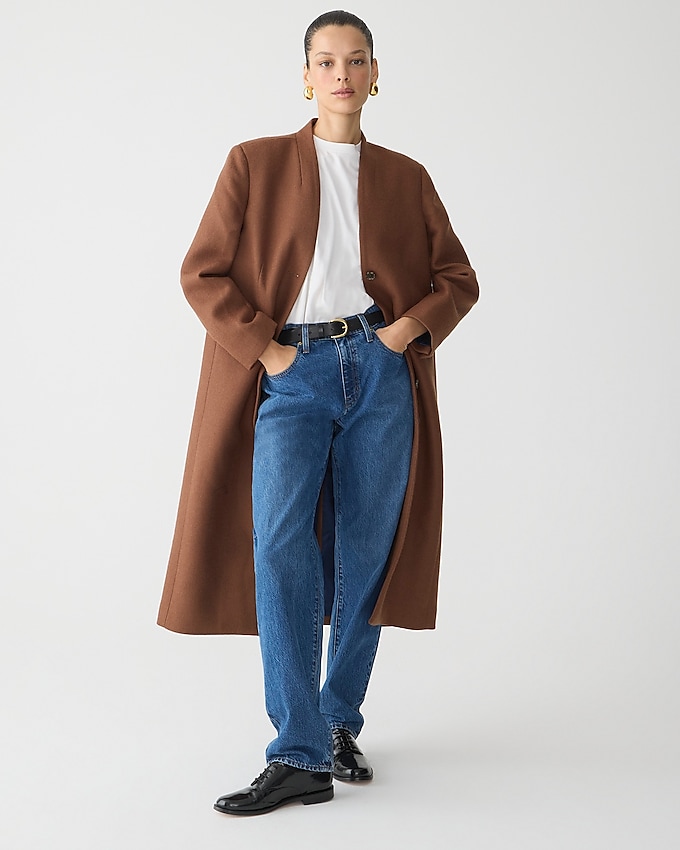 J.Crew + Palais Topcoat in Italian Melton Wool Blend
