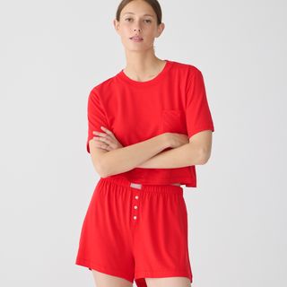 J.Crew + Dreamiest Short-Sleeve Boxer Short Set