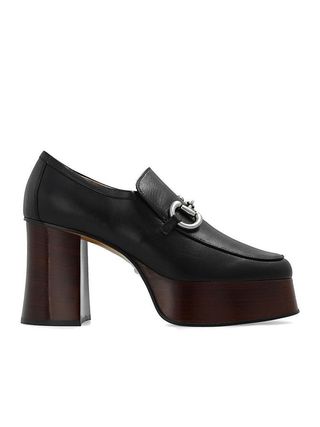 Gucci + Horsebit Round Toe Platform Loafers